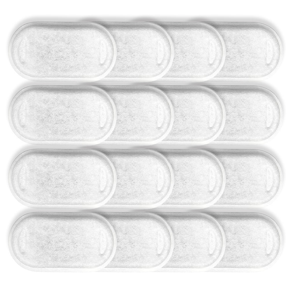 2.99inch Bamboo Activated Carbon Oval Cartridge Pet Water Fountain Compatible Stainless Steel Waterproof Portable Dispenser