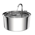 Automatic Modern 304 Stainless Steel 108oz/3.2L Pet Water Fountain Ultra-Quiet Dual Stream for Cats & Dogs