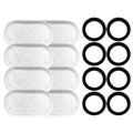 2.99inch Bamboo Activated Carbon Oval Cartridge Pet Water Fountain Compatible Stainless Steel Waterproof Portable Dispenser